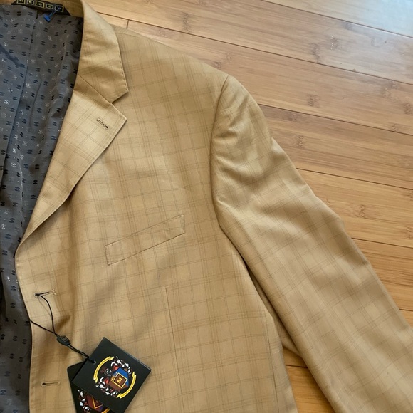 Mecca Sport Coat Suit Jacket Blazer 2 pocket Front 3 Pocket Inside Size 52 - Picture 6 of 16